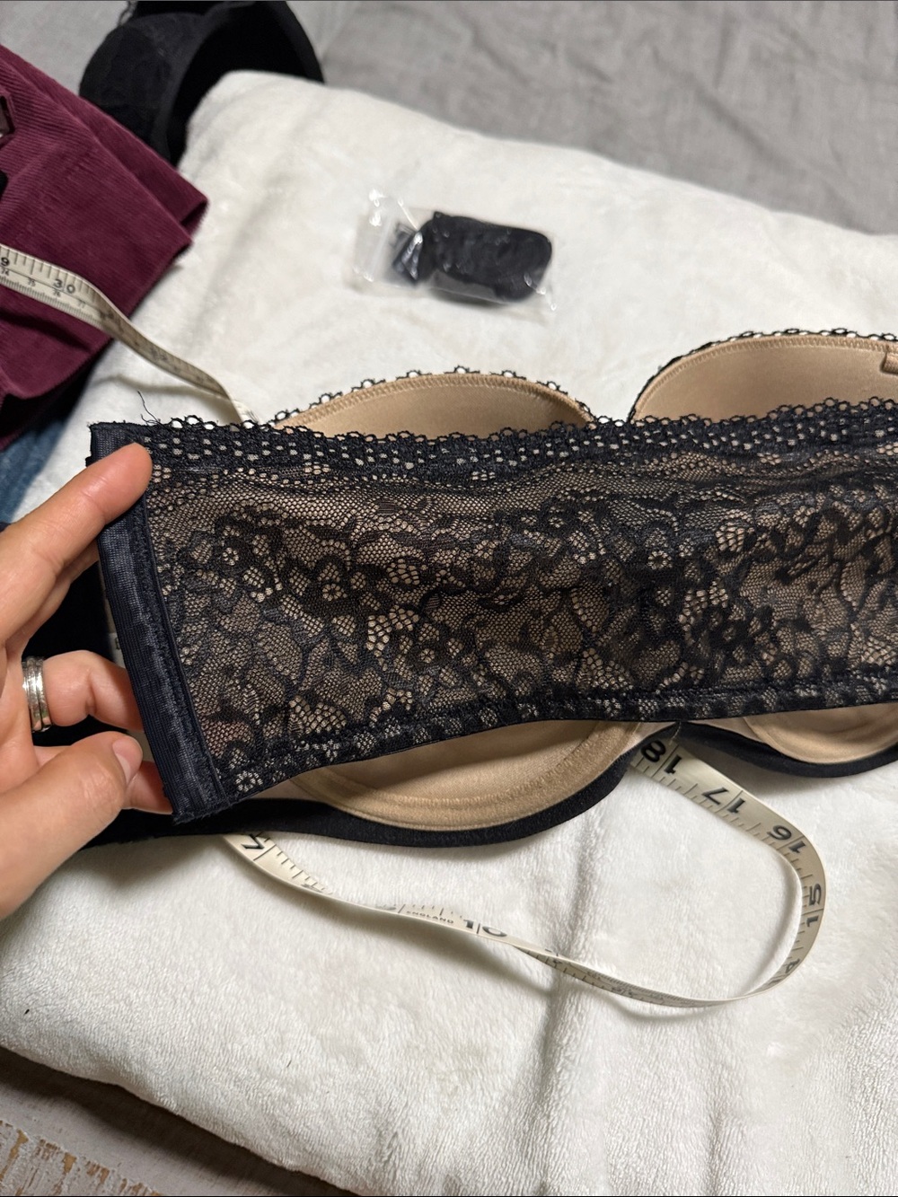 Bra by b.tempt’d. black and nude Size 36D. Like new, used just one time - Picture 3 of 6